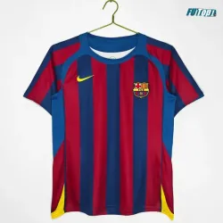 Camiseta Barcelona Local 2005/06 Rojo/Azul Retro