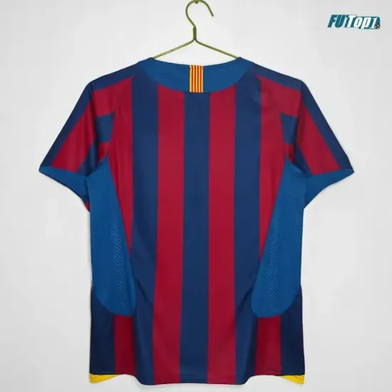 Camiseta Barcelona Local 2005/06 Rojo/Azul Retro