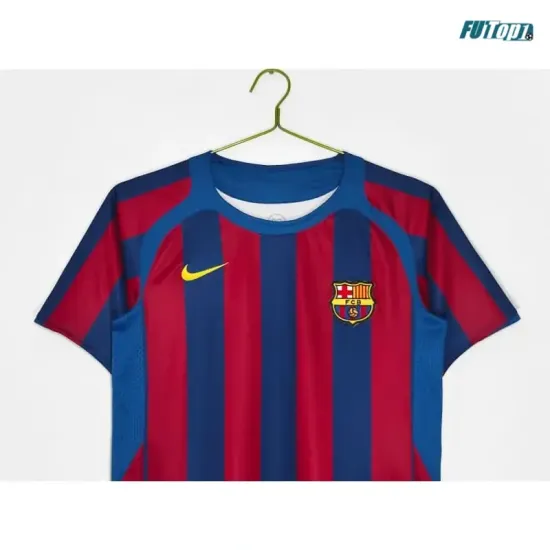 Camiseta Barcelona Local 2005/06 Rojo/Azul Retro