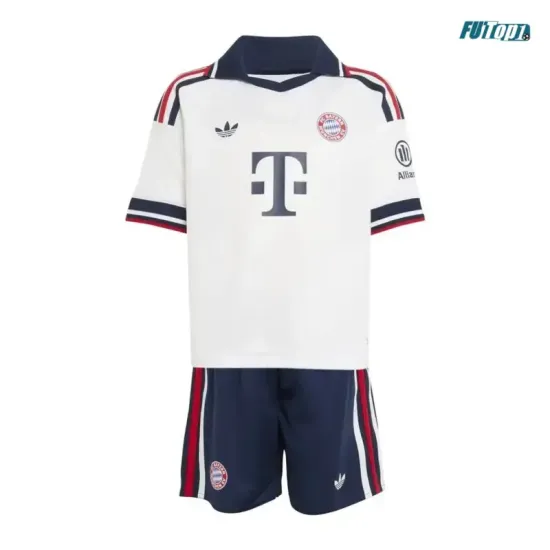 Camiseta Bayern Múnich Visitante 2026/2027 Blanco Niño Kit