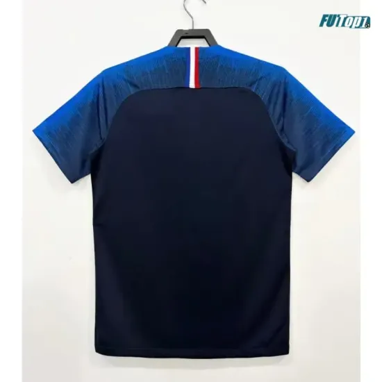Camiseta Francia Local 2018 Copa Mundial Azul Retro