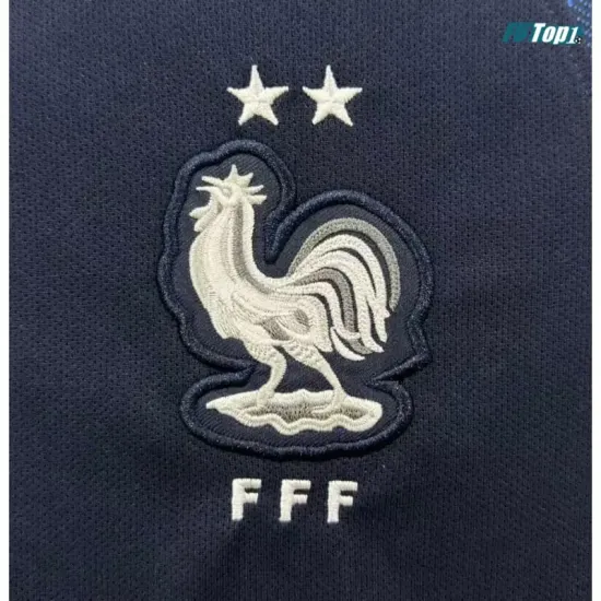 Camiseta Francia Local 2018 Copa Mundial Azul Retro
