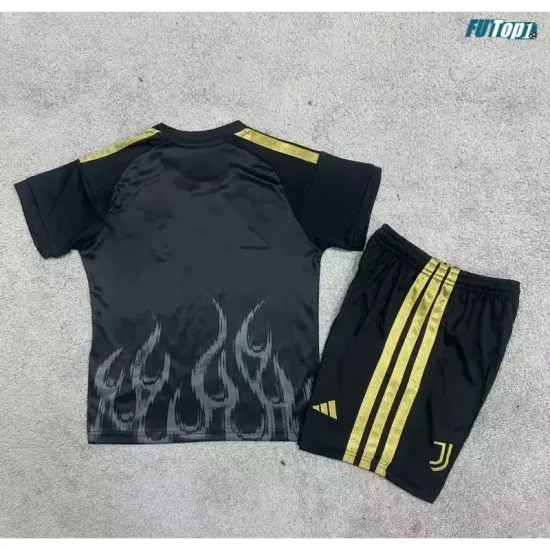 Camiseta Juventus Alternativo 2026/2027 Negro Niño Kit