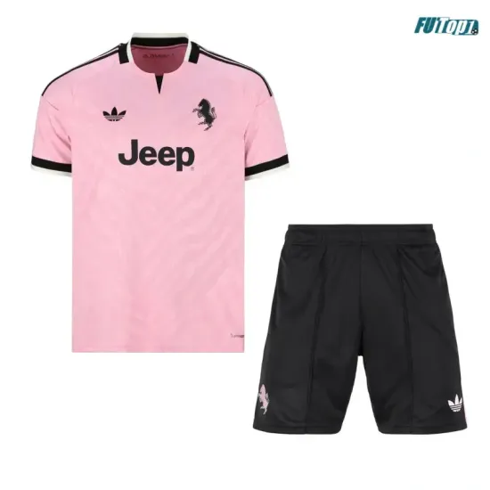 Camiseta Juventus Visitante 2026/2027 Rosa Niño Kit