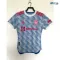 Camiseta Manchester United Visitante 2021/2022 Versión Jugador Azul Retro