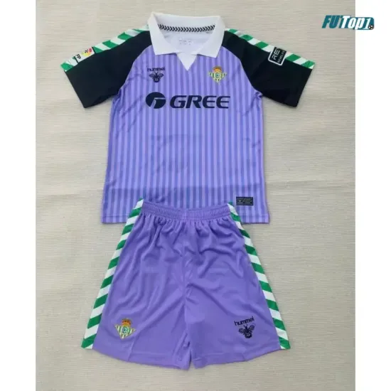 Camiseta de Portero Real Betis 2026/2027 Morado Niño Kit Retro