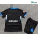 Camiseta Deportivo de La Coruña Visitante 2026/2027 Negro Niño Kit con Parche La Liga