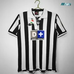 Camiseta Juventus Local 1998/1999 Blanco/Negro Retro