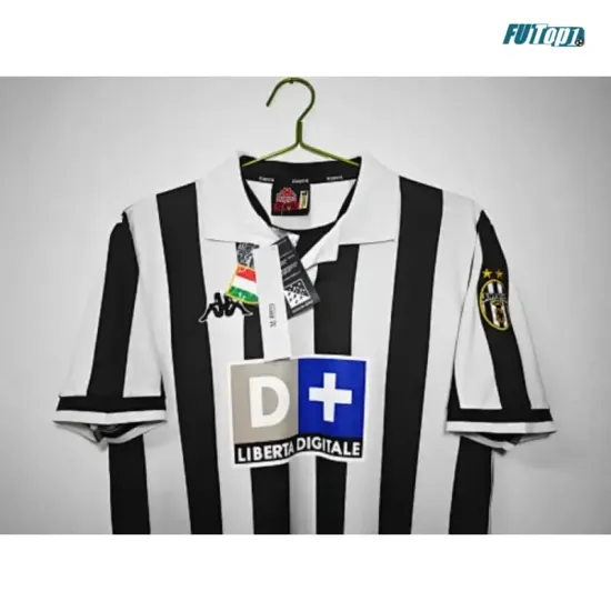 Camiseta Juventus Local 1998/1999 Blanco/Negro Retro