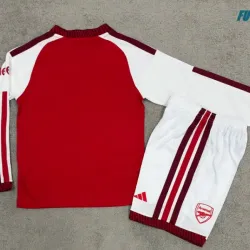 Camiseta Arsenal Local 2026/2027 ML Rojo/Blanco Niño Kit