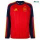 Camiseta España Local Mundial 2026 ML Rojo/Azul 2 Estrellas