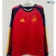 Camiseta España Local Mundial 2026 ML Rojo/Azul 2 Estrellas