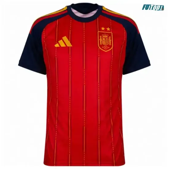 Camiseta España Local Mundial 2026 Rojo/Azul 2 Estrellas