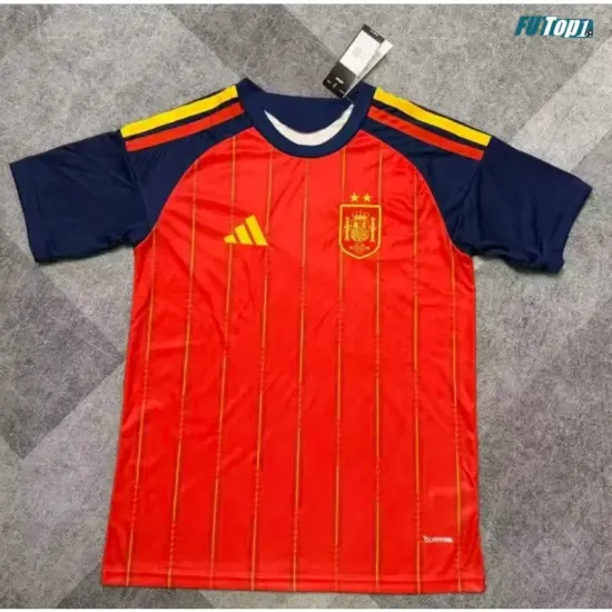 Camiseta España Local Mundial 2026 Rojo/Azul 2 Estrellas