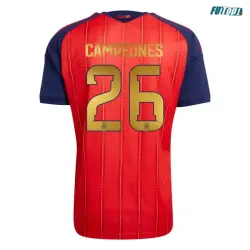 Camiseta España Local Mundial 2026 Rojo/Azul Edición Campeones
