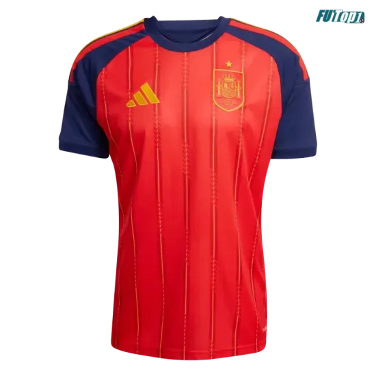 Camiseta España Local Mundial 2026 Rojo/Azul Edición Campeones