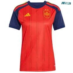 Camiseta España Local Mundial 2026 Rojo/Azul Mujer 2 Estrellas