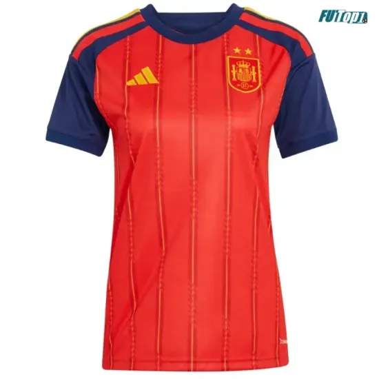Camiseta España Local Mundial 2026 Rojo/Azul Mujer 2 Estrellas