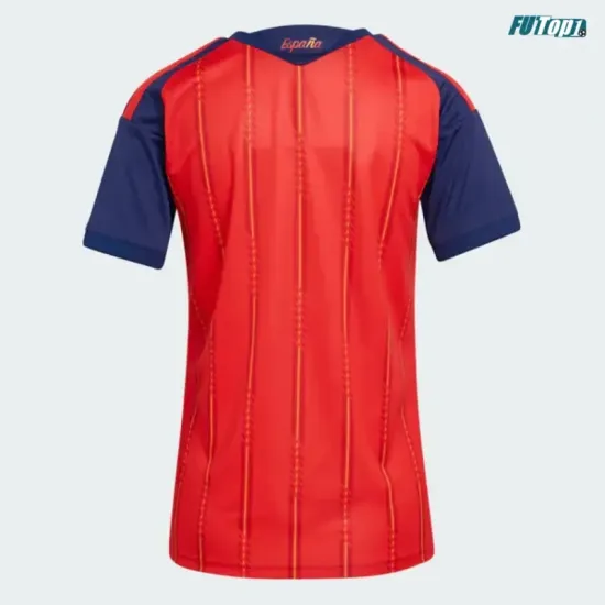 Camiseta España Local Mundial 2026 Rojo/Azul Mujer 2 Estrellas