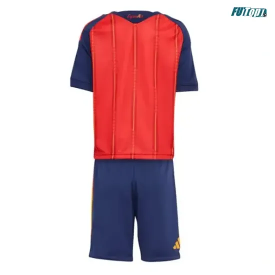 Camiseta España Local Mundial 2026 Rojo/Azul Niño Kit 2 Estrellas