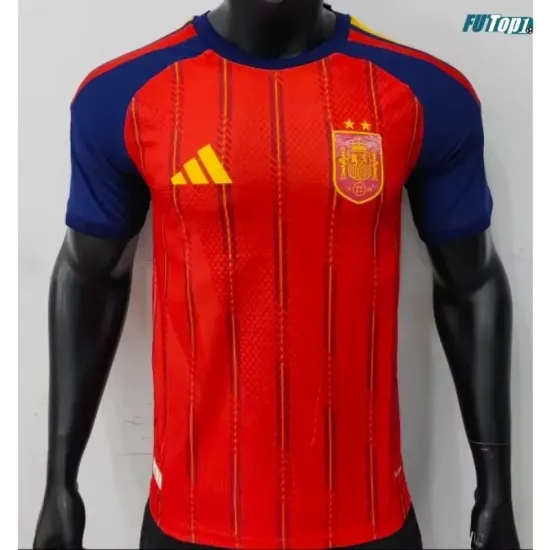 Camiseta España Local Mundial 2026 Versión Jugador Rojo/Azul 2 Estrellas