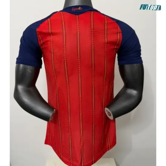 Camiseta España Local Mundial 2026 Versión Jugador Rojo/Azul 2 Estrellas