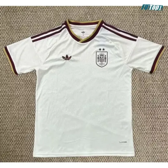 Camiseta España Visitante Mundial 2026 Blanco 2 Estrellas