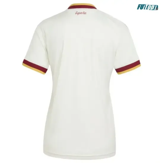 Camiseta España Visitante Mundial 2026 Blanco Mujer 2 Estrellas