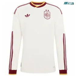 Camiseta España Visitante Mundial 2026 ML Blanco 2 Estrellas