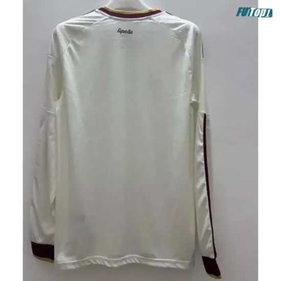 Camiseta España Visitante Mundial 2026 ML Blanco 2 Estrellas