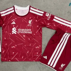 Camiseta Liverpool Local 2026/2027 ML Rojo Niño Kit