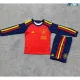 Camiseta España Local Mundial 2026 ML Rojo/Azul Niño Kit Edición Final