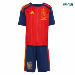Camiseta España Local Mundial 2026 Rojo/Azul Niño Kit Edición Final