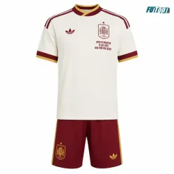 Camiseta España Visitante Mundial 2026 Blanco Niño Kit Edición Final