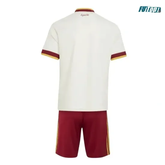 Camiseta España Visitante Mundial 2026 Blanco Niño Kit Edición Final