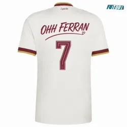 Camiseta España Visitante Mundial 2026 Edición OHH FERRAN 7 Blanco 2 Estrellas
