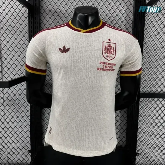 Camiseta España Visitante Mundial 2026 Versión Jugador Blanco Edición Final