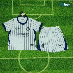 Camiseta Inter de Milan Visitante 2026/2027 Blanco Niño Kit