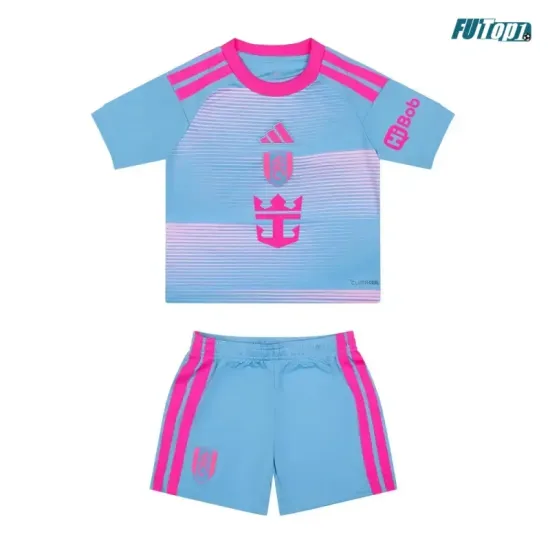 Camiseta Fulham F.C Alternativo 2026/2027 Azul/Rosa Niño Kit