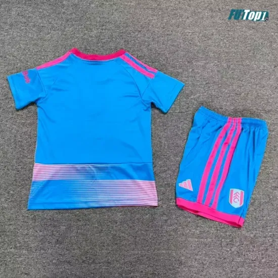 Camiseta Fulham F.C Alternativo 2026/2027 Azul/Rosa Niño Kit