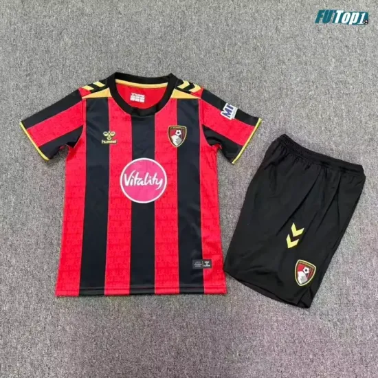 Camiseta AFC Bournemouth Local 2026/2027 Rojo/Negro Niño Kit