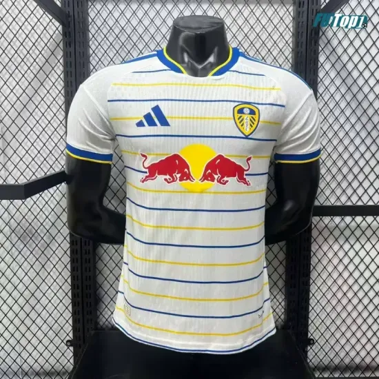 Camiseta Leeds United Local 2026/2027 Versión Jugador Blanco/Amarillo/Azul