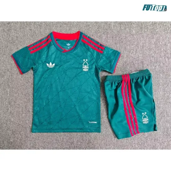Camiseta Nottingham Forest Visitante 2026/2027 Verde Oscuro Niño Kit