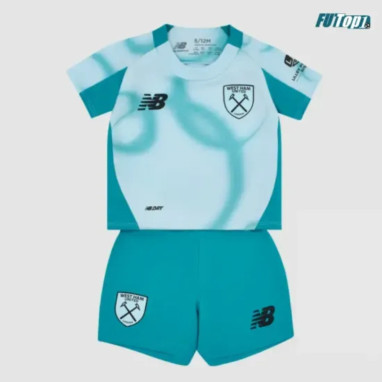 Camiseta West Ham United Alternativo 2026/2027 Azul Niño Kit