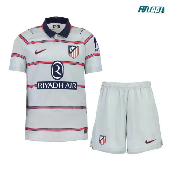 Camiseta Atlético de Madrid Alternativo 2026/2027 Gris Niño Kit