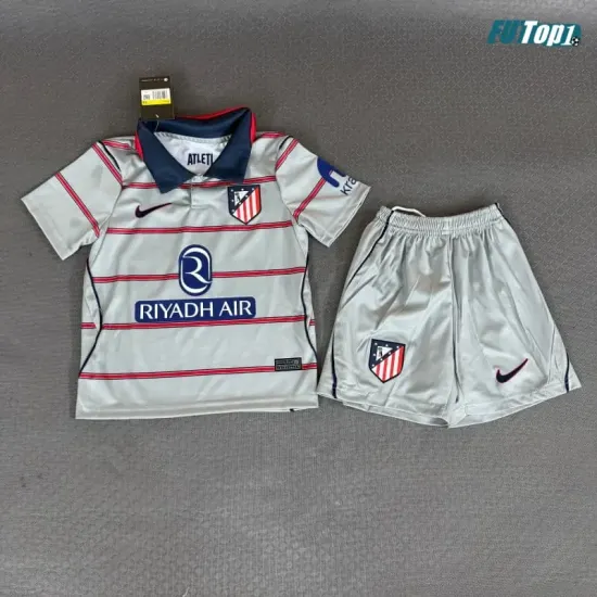 Camiseta Atlético de Madrid Alternativo 2026/2027 Gris Niño Kit