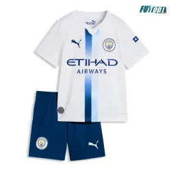 Camiseta Manchester City Alternativo 2026/2027 Blanco Niño Kit