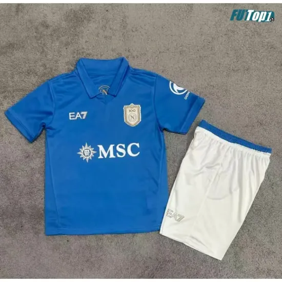 Camiseta Napoli Local 2026/2027 Azul Niño Kit