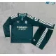 Camiseta Real Madrid Visitante 2026/2027 ML Verde Oscuro Niño Kit con Parche HP