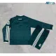 Camiseta Real Madrid Visitante 2026/2027 ML Verde Oscuro Niño Kit con Parche HP